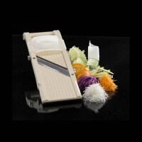 Gebraucht - wie NEU - Benriner BN-95W Gemüsehobel Mandoline, 18/10 Edelstahl, Weiß (Japan Import)