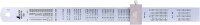Shinwa japanisches Lineal Gerade Skala Mit Silber-Stopper 300mm 76752(Japan Import)