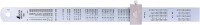Shinwa japanisches Lineal Gerade Skala Mit Silber-Stopper 300mm 76752(Japan Import)