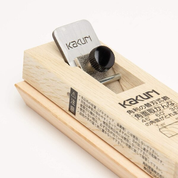 Kakuri Kanna japanische Holzhobel austauschbare Klinge Modelle für Eckfase (Japan Import)