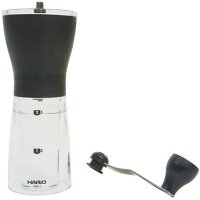 Gebraucht -Wie NEU-  HARIO Kaffeemühle klar schwarz handgeschliffene Keramik Slim MSS-1TB (Japan Import)