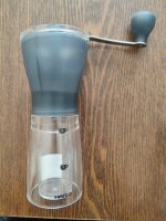 Gebraucht -Wie NEU-  HARIO Kaffeemühle klar schwarz handgeschliffene Keramik Slim MSS-1TB (Japan Import)