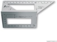 Shinwa Japanischer Gehrungswinkel aus Aluminium 45&90...