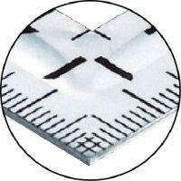 Shinwa Zimmermannswinkel (Kanejaku) klein mit Rillen 30 x 15 cm 12130 (Japan Import)