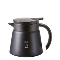Hario V60 Wärmespeichernder Edelstahl-Server 600 - Schwarz VHS-60B