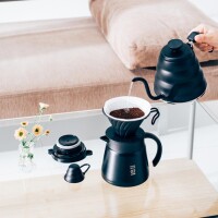 Hario V60 Wärmespeichernder Edelstahl-Server 600 - Schwarz VHS-60B