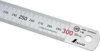 Shinwa 13013 Lineal aus Edelstahl Silver 30 cm