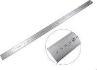 Shinwa 13021 Lineal aus Edelstahl Silver 60cm