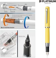 PLATINUM Procyon Füllfederhalter Fein(F) Citrus Yellow PL-PNS-5000.68F