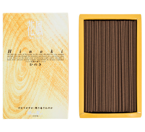 NIPPON KODO Weihrauch Ka-Fuh Hinoki Zypresse große Kiste Japanische Räucherstäbchen ca. 430 Stück 27411