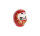 Roter traditioneller DARUMA Glücksbringer groß 9,5cm KP11