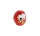 Roter traditioneller DARUMA Viel Glück Medium 6,5cm KP12