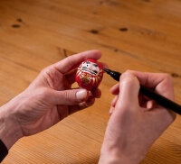 Roter traditioneller DARUMA Viel Glück klein 4,5cm KP13