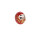 Roter traditioneller DARUMA Viel Glück klein 4,5cm KP13