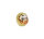 Gold Traditionelles DARUMA Reichtum klein 4,5cm KP19