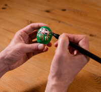 Grünes traditionelles DARUMA Gesundheit klein 4,5cm KP25