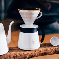 Hario V60 Wärmespeichernder Edelstahl-Server 600 - weiß VHS-60W