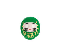 Grünesr traditionelles DARUMA Glücksbringer Medium 6,5cm KP25