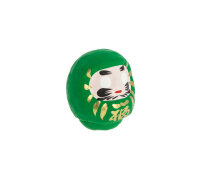 Grünesr traditionelles DARUMA Glücksbringer Medium 6,5cm KP25