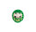 Grünesr traditionelles DARUMA Glücksbringer Medium 6,5cm KP25