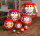 Grünesr traditionelles DARUMA Glücksbringer Medium 6,5cm KP25