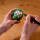 Grünesr traditionelles DARUMA Glücksbringer Medium 6,5cm KP25