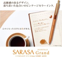 ZEBRA Sarasa Grand Gel-Kugelschreiber 0,5 mm Vintage-Farbe, Kamelgelb (P-JJ56-VCY)