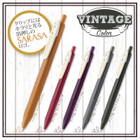 ZEBRA Sarasa Clip Vintage 2 Gel-Kugelschreiber 5 Farben Set 0,5 mm JJ15-5C-VI2