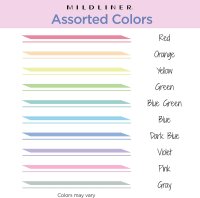 ZEBRA Mildliner Highlighter Doppelseitiges Textmarker-Set breite und feine Spitze 10 Stück 78101