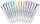ZEBRA Mildliner Brush and Marker FluorescentSet 15 Pack (78115)