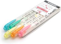 ZEBRA Mildliner Brush and Marker Fluorescent Set 5 Pack (79105)