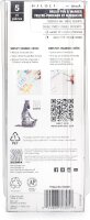 ZEBRA Mildliner Brush and Marker Fluorescent Set 5 Pack (79105)