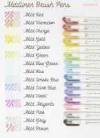 ZEBRA Mildliner Brusch and Marker Set 15 Pack (79115)