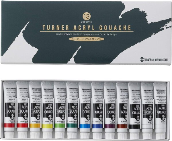 Turner Acryl Gouache School Set 13x11ml school ‎AG13C