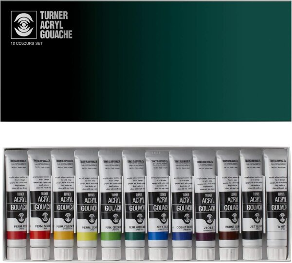 Turner Acryl Gouache Set 12x20ml - basic colours AG02012C