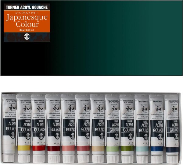 Turner Acryl Gouache Set Japanesque colours 12x20ml ‎AGJ2012C