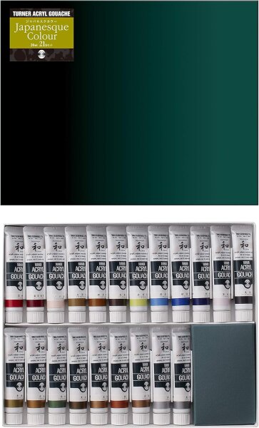Turner Acryl Gouache Set Japanesque colours 21x20ml ‎AGJ2021C