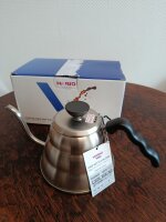 Gebraucht -Wie NEU- Hario V60 Tropfkaffeekessel Buono Wasserkocher kleine Größe VKB-100HSV