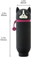 LIHIT LAB. Kawaii Stand-Stiftetui Punilabo Hund (Boston Terrier) ‎A7712-8