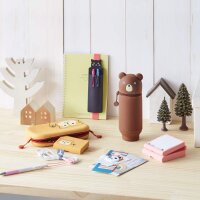 LIHIT LAB. Kawaii Stand-Stiftetui Punilabo BIG Schwein  A7714-5
