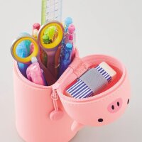 LIHIT LAB. Kawaii Stand-Stiftetui Punilabo BIG Schwein  A7714-5