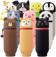 LIHIT LAB. Kawaii Stand-Stiftetui Punilabo BIG Schwein  A7714-5