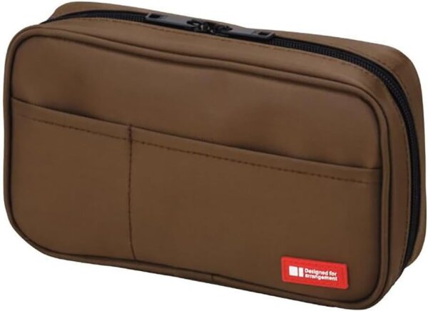 LIHIT LAB Stifteetui Buch Typ Braun ‎A7551-9