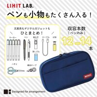 LIHIT LAB Stifteetui Buch Typ Orange A7551-4