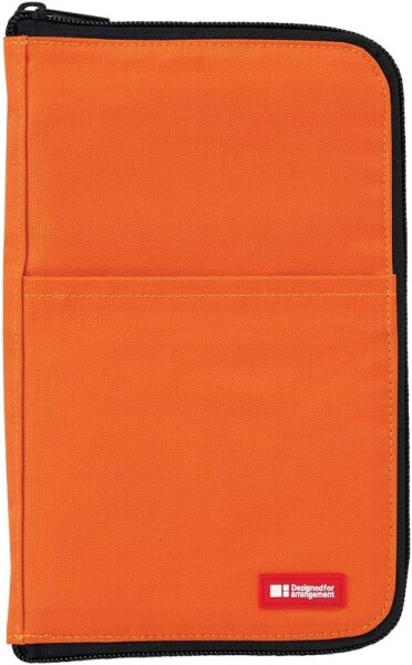 LIHIT LAB Stiftemäppchen flach Typ breit Orange A7653-4