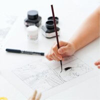 Kuretake Zig Cartoonist Sumi Tinte 60ml Flasche Schwarz CNCE103-6