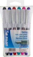 Pilot V-Pen 6er-Pack  Einwegfüllfederhalter farblich...