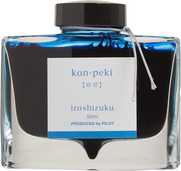 Pilot Iroshizuku Tinte für Füllfederhalter Kon-Peki Cerulean Blue 50 ml Flasche 1150KO