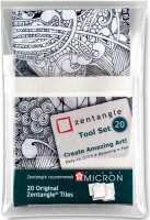 SAKURA Zentangle Kacheln Tool Set 20 Stück  Z20TWGB