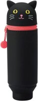 LIHIT LAB. Kawaii Stand-Stiftetui Punilabo schwarze Katze A7712-3